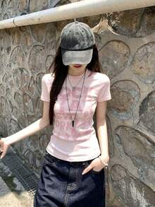 Women Tops - Pink - View 2