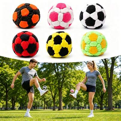 Bola Hacky Ball Outdoor, Kantung Bola Hacky Ball Lucu Berbagai Warna, Bola Tendang Lembut untuk Pemula, Set Permainan Outdoor, Kantung Pasir Sepak Bola, Cocok untuk Aktivitas dan Pertemuan Orang Tua-Anak. Hiburan