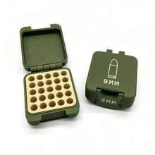 1pc .22 Caliber Bullet Cartridge Box, 3D Printed Portable Micro Storage Container, Outdoor Mini Organizer - Multicolor - View 12