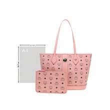 Túi đeo vai nữ in họa tiết MCM Visetos Collection MWPGSLR03PZ001 - Màu hồng nhạt MWPGSLR03PZ001 - Xem 8