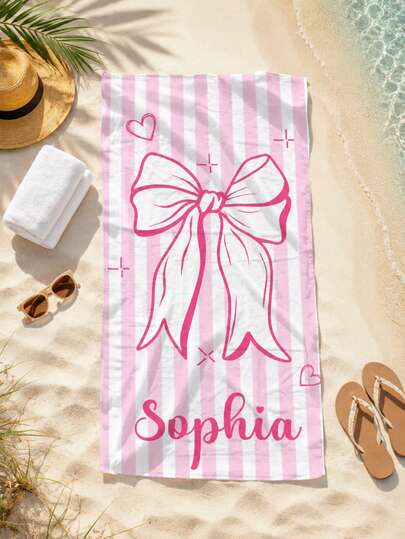 Personalized Kids, Summer Birthday Gift, Summer Vibe, Girls Beach Trip, Customized Beach Towel, Swimming Pool, Beach Decor ,For Family, Halloween