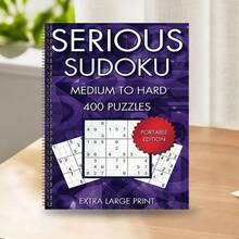 1pc Adult Puzzle Game Compilation Book, Exercises Brain Power, Enhances Memory, Includes Various Puzzle Games Like Sudoku, Word Puzzles, Mazes, Spiral Bound, Detachable Pages, Suitable As Gift (Pen Not Included) - Sudoku 7 - View 4