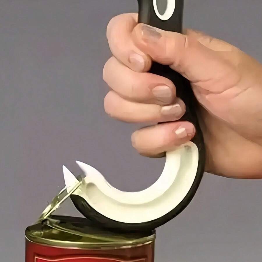 1pc Multi Functional And Labor-Saving Can Opener, Household Bottle Opener, Two In One Tool For Opening Cans, Kitchen Canned Beverage Bottle Opener - View 1