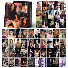55張 K-POP BLACK P1NK DEADLINE 主題高品質相片卡，JENNlE、LlSA、R0SE 與 JIS00 的 LOMO 卡套組，適合裝飾筆記本、平板電腦、水杯、收納盒、粉絲卡冊及其他物品 - 紫色 - 查看 4