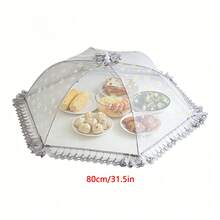 1 buah Penutup Makanan Dapur Lipat - Penutup Meja Lipat Bernapas Cocok Untuk Penggunaan di Rumah, Desain Jaring Bermotif, Sempurna Untuk Pesta Luar Ruangan, Piknik, Barbekyu, dan Berkemah, Aksesori Penyimpanan Dapur - MultiWarna - View 12