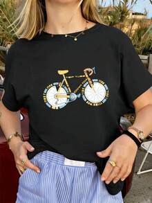 Women T-Shirts - Black - View 1