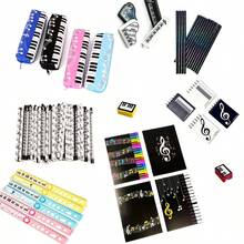 黑白钢琴键铅笔，创意音符铅笔，学生六角形音乐文具铅笔，音乐课创意学生铅笔，黑白彩色音符钢琴铅笔，返校礼物，学习用品，节日礼物，学生奖品 - A - 查看 11