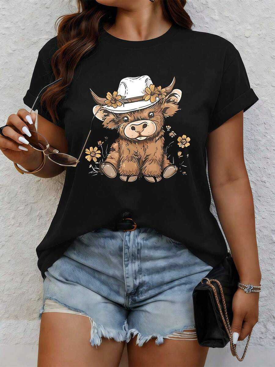 Women T-Shirts - Black - View 1