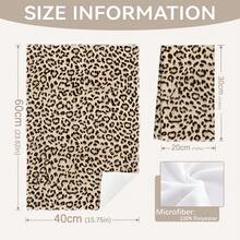 MEMNUN 2件裝豹紋蝴蝶結「Leopard Dream Big. Work Hard. Stay Focused」文字印花廚房抹布/洗碗布 40*60cm/45*70cm 超細纖維 現代柔軟洗碗布 廚房巾 手巾 家居裝飾 廚房裝飾 烹飪烘焙茶巾 廚房配件 可機洗 日常清潔用品 適用餐廳廚房 節日裝飾與送禮 全季節 - 彩色 - 查看 3