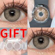 Brown  Little Devil Eye Contact - Moisturizes And Daily Wear, Enhances Your Appearance On Holidays And Birthdays, Cheap, Valentine's Day, Cheap Goods, Travel, Travel Essentials, Room Decoration, Valentine's Day Gifts, Cheap Things, Rooms, Vacation Essentials, Women's Gifts, Bedrooms, Valentine's Day Supplies, 99 Cents - màu nâu - Xem 2