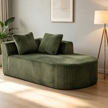 Dagniwak Cloud Sectional Couch With L-Shape Chaise, Modern Modular Sofa With Deep Seat, Upholstered Comfy Couches For Bedroom,No Assembly Required, Boneless Couches For Living Room - 綠色 - 查看 4