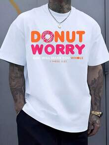 Camia "Don't Worry, God Will Heal You" 1 Thessalonians 5:23 Christian Faith-Inspired Design For Everyday Wear And Religious Events 220g Breathable And Comfortable - 白色 - 查看 1