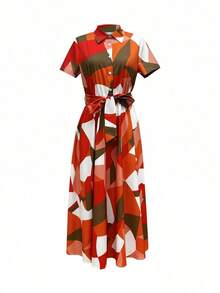 Vestido de verano de estilo bohemio para mujer, vestido de verano elegante para vacaciones - Multicolor - Ver 2