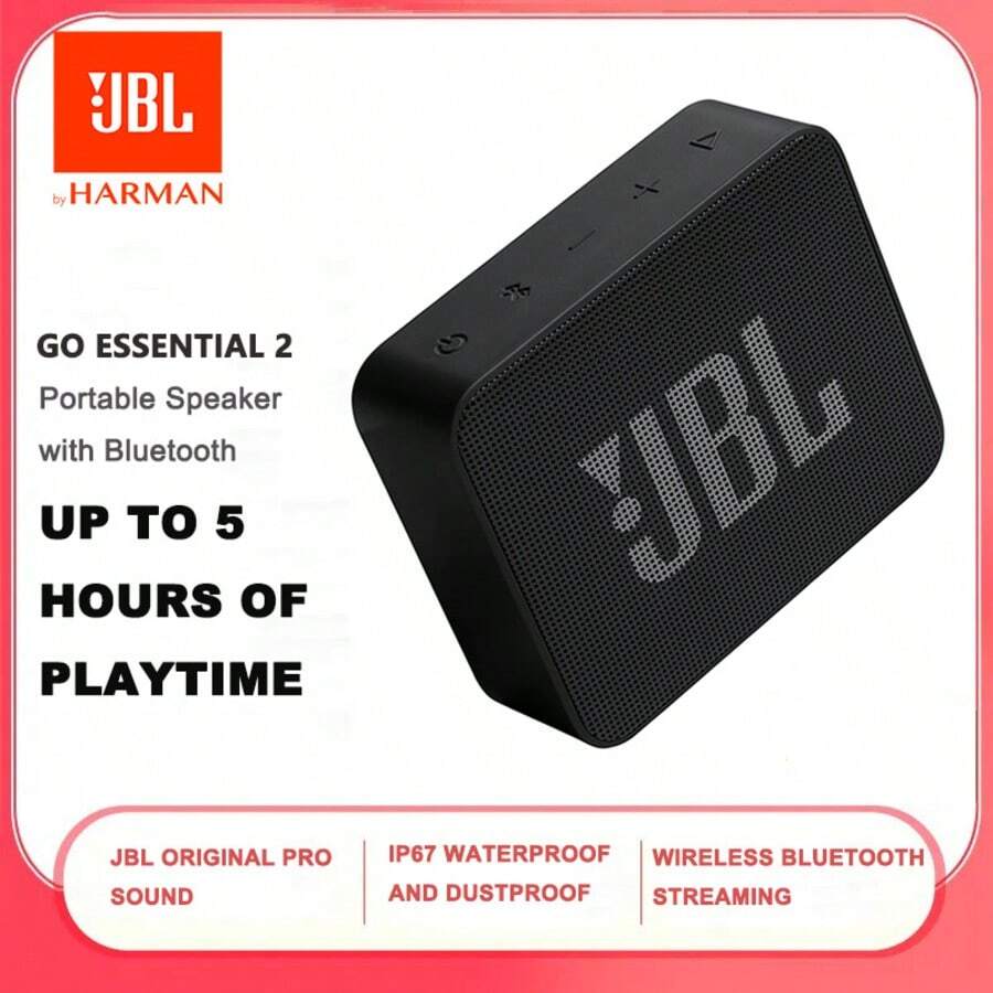 JBL GO Essential 2 Portable Bluetooth Speaker, Original Professional Sound Quality, Up To 5 Hours Playtime, IP67 Waterproof Design - View 1