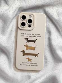Liquid Silicone Phone Case With A Dachshund Pattern, Full Body Protection, Shockproof And Drop-Proof, Compatible With International Version Galaxy Phones (Not The Domestic Version), Birthday Gift For Mom - Multicolor 5 - View 7
