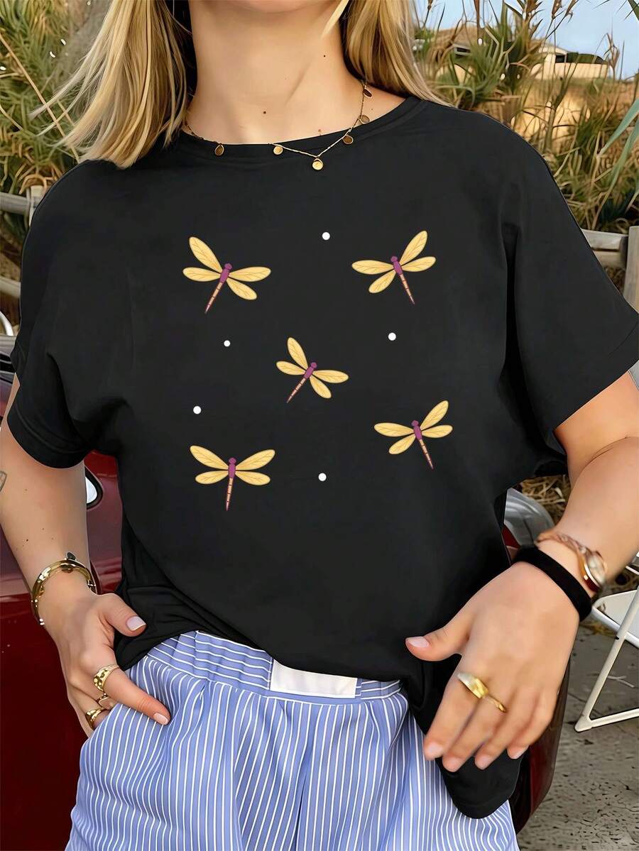Women T-Shirts - Black - View 1