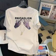 Special: Men's Short Sleeve Summer T-Shirt, Round Neck, Loose Fit, Modern Print, Fashionable Student Sports T-Shirt. - 紅色和黑色 - 查看 12