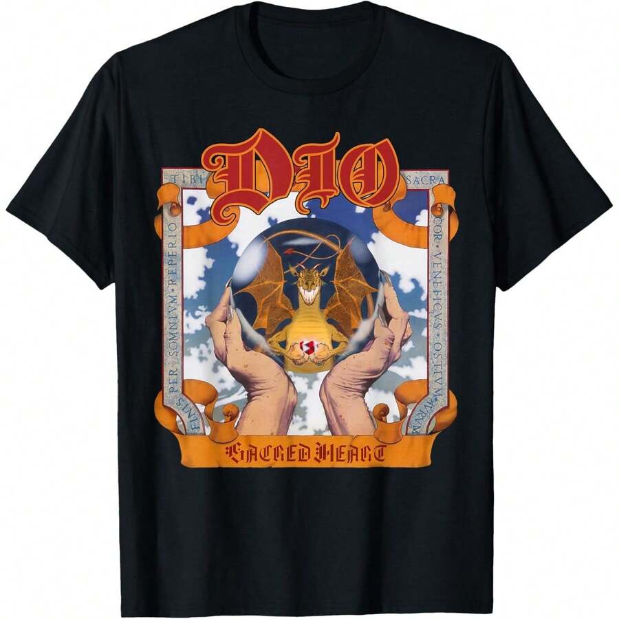 Sacred Heart Black T-Shirt - Negro - Ver 1