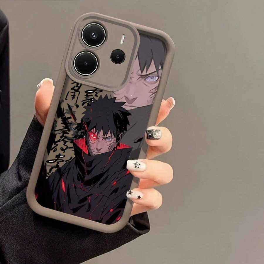 Phone Case: Adorable Anime Secret Technology, Shock-Absorbing, Fashionable, With Lens Protection, Soft, Suitable For Xiaomi Note 14 4G - 棕色 - 查看 1