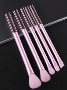 ronshadow Bộ 5 cọ trang điểm cán trong suốt, bao gồm cọ má hồng, cọ tạo khối, cọ tán phấn mắt tròn, cọ tán phấn mắt dẹt, cọ kẻ lông mày vát, lý tưởng cho người mới bắt đầu tạo nên vẻ ngoài trang điểm hoàn hảo. - Nhiều màu - Xem 14