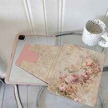 1個書本式支架保護平板電腦保護殼，相容 A16 2025、 Galaxy Tab S9 FE/S8 Plus/S7/S10、Oppo Pad、 Matepad、Vivo Pad、Honor Pad、 Xiaoxin Pad - 彩色 - 查看 2
