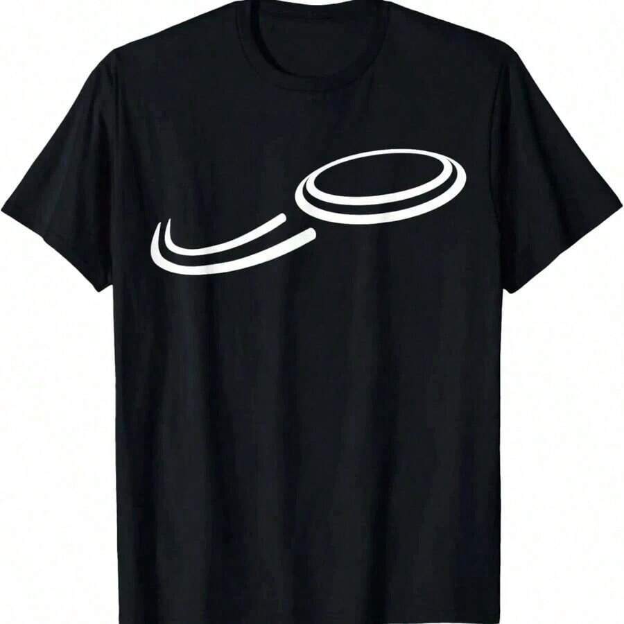 Casual T-Shirts With Floral Print, Faith And Love For Breast Cancer Awareness, Fashionable Men's T-Shirts, 100% Cotton, Loose And Oversized Fit. - 黑色 2 - 查看 1