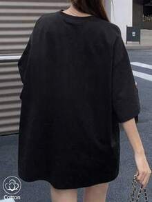 Women T-Shirts - Black - View 4