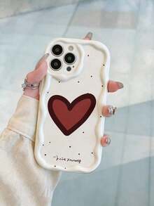 Stylish Bracelet With Multicolored Heart Print, Reinforced And Highly Shock-Resistant Phone Case With Stand, Compatible With The Apple Series - Multicolor - View 5