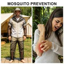 6-Piece Mosquito Net Set With Storage Bag, Suitable For Arms, Legs, And Head, Breathable Design, Ideal For Outdoor Activities Such As Camping, Hiking, Fishing, Etc - Mosquito Repellent Kit - 6pcs - View 10