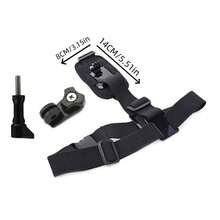 Soporte ajustable para correa deportiva, soporte de teléfono de una sola correa, accesorio de fotografía al aire libre, accesorio para transmisión en vivo, accesorio para toma de primera persona en ciclismo, estable y sin sacudidas - Negro - Ver 5