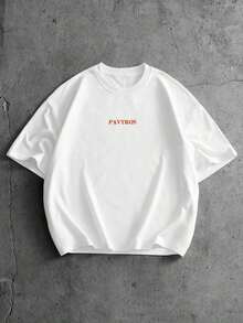 Men's Strawberry Print T-Shirt, Fruit Graphic Element, Suitable For Street, Outdoor Music Festivals, Daily Wear, Hanging Out With Friends, Gift For Boyfriend/Husband, Anniversary - 白色 - 查看 2
