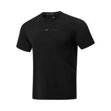 LI-NING Men's Fitness Series Ice-Sensitive T-Shirt Moisture-Wicking Sports Tee ATSW197-4 - 黑色 - 查看 1