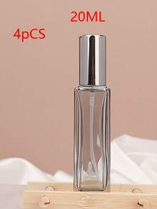 4-10-20ml Gradient Gray Square Perfume Bottle, Glass Refillable Spray Atomizer, Empty Perfume Bottle - View 7