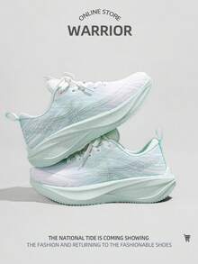 WARRIOR 1 Pair Sporty Low-Top Mesh Sneakers - Light Green - View 2