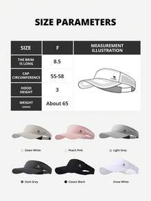 CAMEL CROWN Summer Outdoor Sports Sun Protection Hat, Suitable For Golf, Marathon, Tennis - Light Gray - View 9
