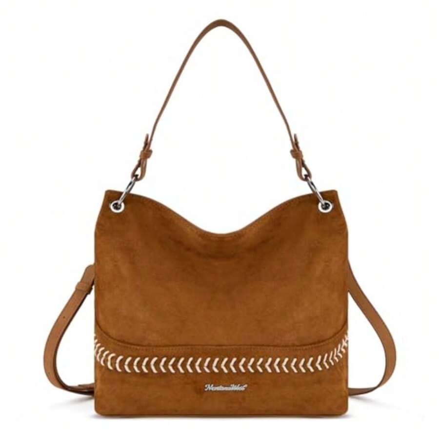 Hobo Bag For Ladies Shoulder Handbags With Back Pocket Purses, With Zipper, Purses, With Zipper - Y-brown - View 1