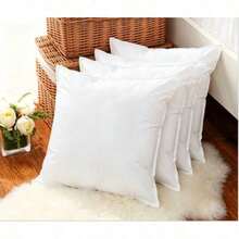 Ultra Soft Breathable Polyester Cushion Insert Anti-Allergy Elastic Square Pillow Inner Pad Washable Support Pillow Core Household Living Room Accessory - 18x18 英吋(45x45公分) - 查看 10