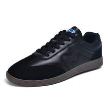 Zapatos casuales unisex, talla 36-45, zapatos casuales de mujer y zapatos deportivos de hombre, zapatos planos de suela blanda con cordones, zapatos cómodos y livianos de hombre para uso diario, de corte bajo,,,,,Nuevas zapatillas de entrenamiento alemanas para mujer, primavera 2026, zapatillas retro versátiles estilo , zapatillas deportivas blancas de suela gruesa, zapatillas casuales, zapatillas para hombre. - 157 Blanco y negro - Ver 11
