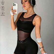 Women Unitards - Negro01 - View 1