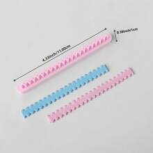 Edge Pattern Polymer Clay Cutters, Decorative Edge Mold For Handmade Zigzag & Stitched Pattern Earring, Ideal For Textured & Boho Vibe Jewelry Crafting - Pink - View 7