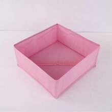 Multi-Functional Storage Box, Desk Organizer Box For Snacks, Cosmetics, Large Capacity Compartment Box, Simple Dust-Proof Storage Box For Home, Dorm - Pink - View 4