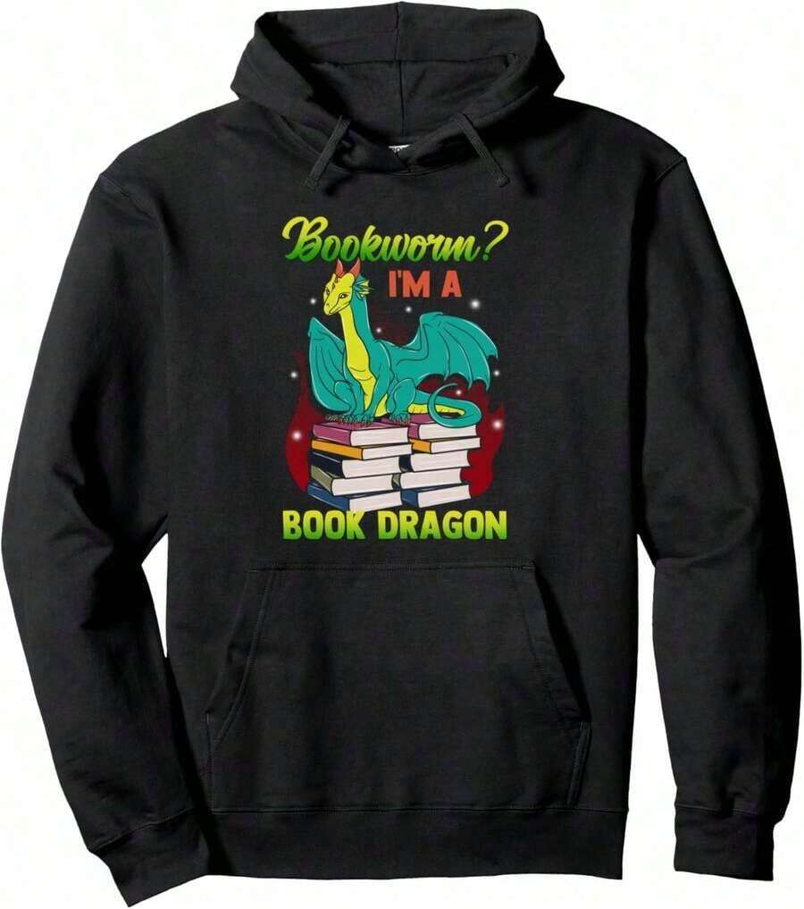 Book Nerd Compatible, Fun Gift For Readers, Book Lovers, Men And Women, Hoodie. - Black 6 - 查看 1