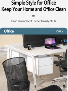 Nordic Minimalist Metal Wire Mesh Trash Can, Office Desktop Wastebasket, Durable Breathable Garbage Bin For Bathroom Kitchen, [Multiple Sizes Available] - View 3