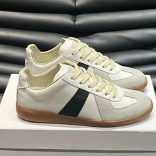 Zapatos casuales unisex, tallas 36-45, zapatos casuales para mujer y zapatos deportivos para hombre, zapatos planos con cordones de suela suave, zapatos cómodos y ligeros para uso diario, de corte bajo. - Gris - Ver 11