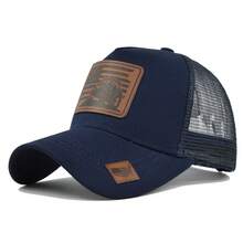 Polo de golf , Gorra de golf, Gorra de golf, Gorra de golf, Para hombre, Para mujer, Gorra con visera, Sombrero de sol para mujer, Gorra de béisbol de malla con pico de pato y etiqueta de cuero LA Tractor, Gorra con visera bordada, Gorra de malla para verano con protección solar 2026 - CM678-35 Café y Verde - Ver 9