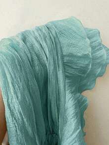 Summer Skirt – Short Cut, Ruffles At The Hem – Perfect For Holiday Or Beach Looks - 薄荷綠 - 查看 6