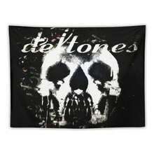 1PC Deft-Ones Metal Band Album Tapestry Wall Decoration, Art Home Decoration Suitable For Bedrooms, Living Rooms, Balconies - For Fans, Providing Unique Gifts, Room Flags And Door Curtains Decoration Background Arrangement - 1PC - 查看 14
