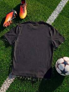 1 Piece Regular Fit Casual Sport Unisex Summer Fashion Short Sleeve T-Shirt With Round Neck World Cup 2026 Style USA Canada Mexico Black Color With BRAZIL Letter Print Pindorama South America And Star Flag 2026 Fan Clothing Gift For Football Lovers Daily Wear - 白色 - 查看 3