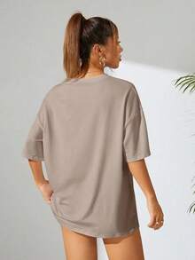 Women T-Shirts - Khaki - View 2