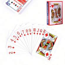54 piezas Naipes con núcleo gris y dorso rojo, adecuados para actuaciones de magia, juegos de mesa de fiesta, tamaño de carta 56x86mm, naipes, juegos de cartas, barajador de cartas, cartas de mesa, juegos de cumpleaños - Rojo - Ver 2